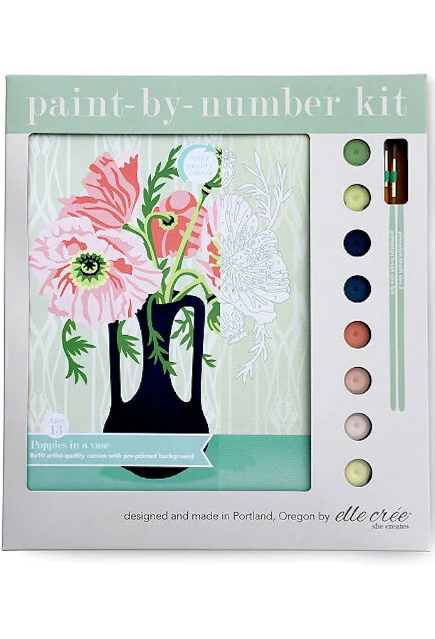 This Sprintime paint-by-number kit from Elle Cree makes a great gift for girlfriends