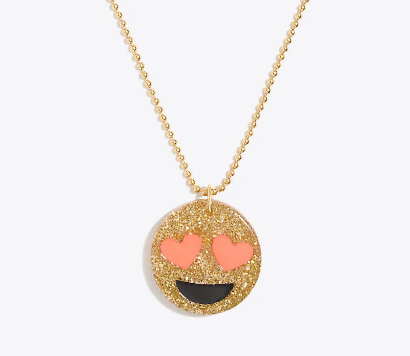 J.Crew Factory sale: Emoji Pendant Necklace