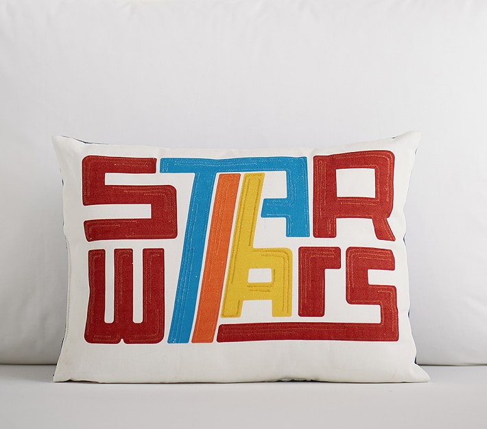 Star Wars retro logo pillow on sale at PBK