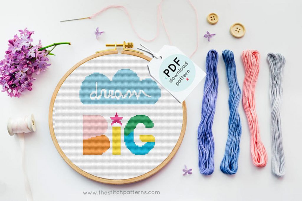 10 best baby gifts under $15: A sweet cross stitch pattern for a DIY nursery art gift