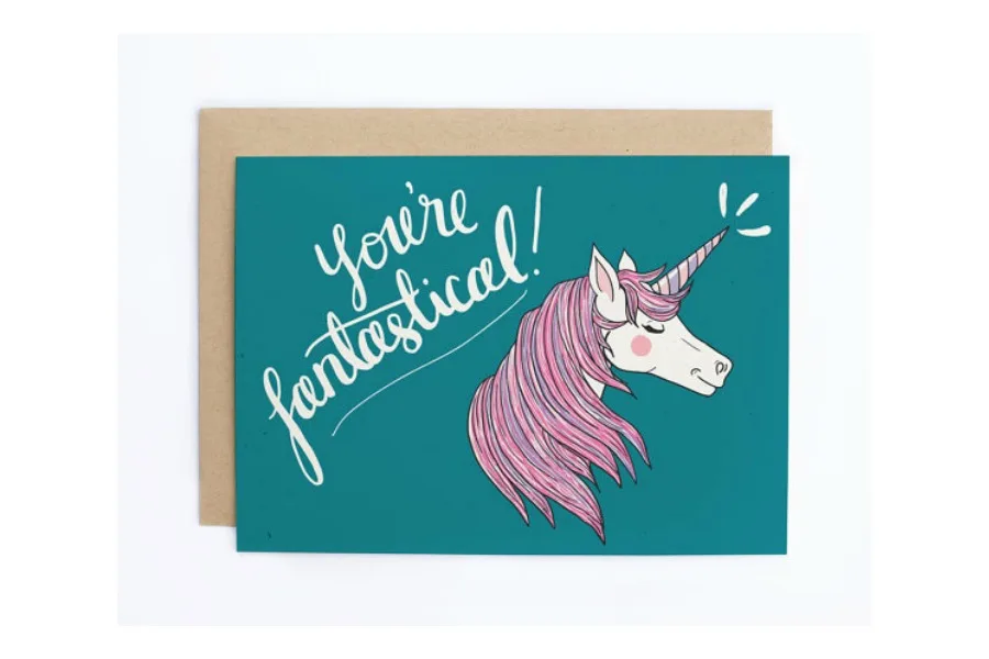 Cool thank you cards, like this one from seaandlake on Etsy, that will make even texting-loving tweens and teens pick up a pen.