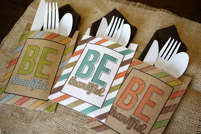 Thanksgiving crafts for kids for the dinner table: Color your own napkin holders via the Idea Room