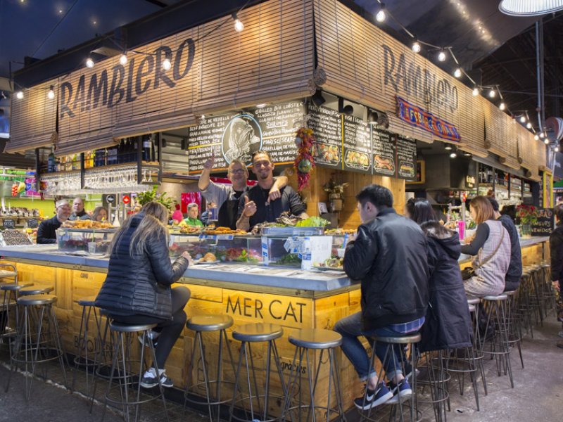Bar Ramblero: One of the more popular Boqueria restaurants in Barceloa
