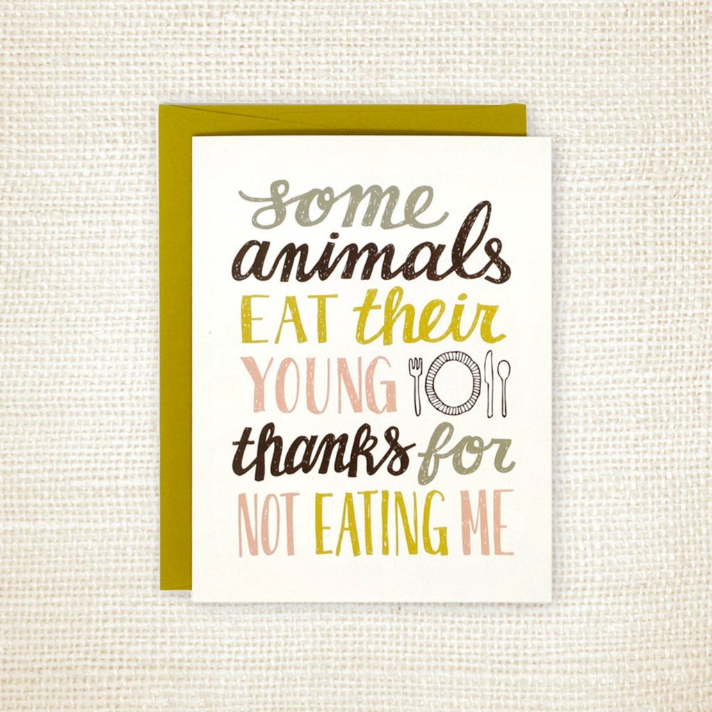 Funny Father's Day cards: Animals eat their young