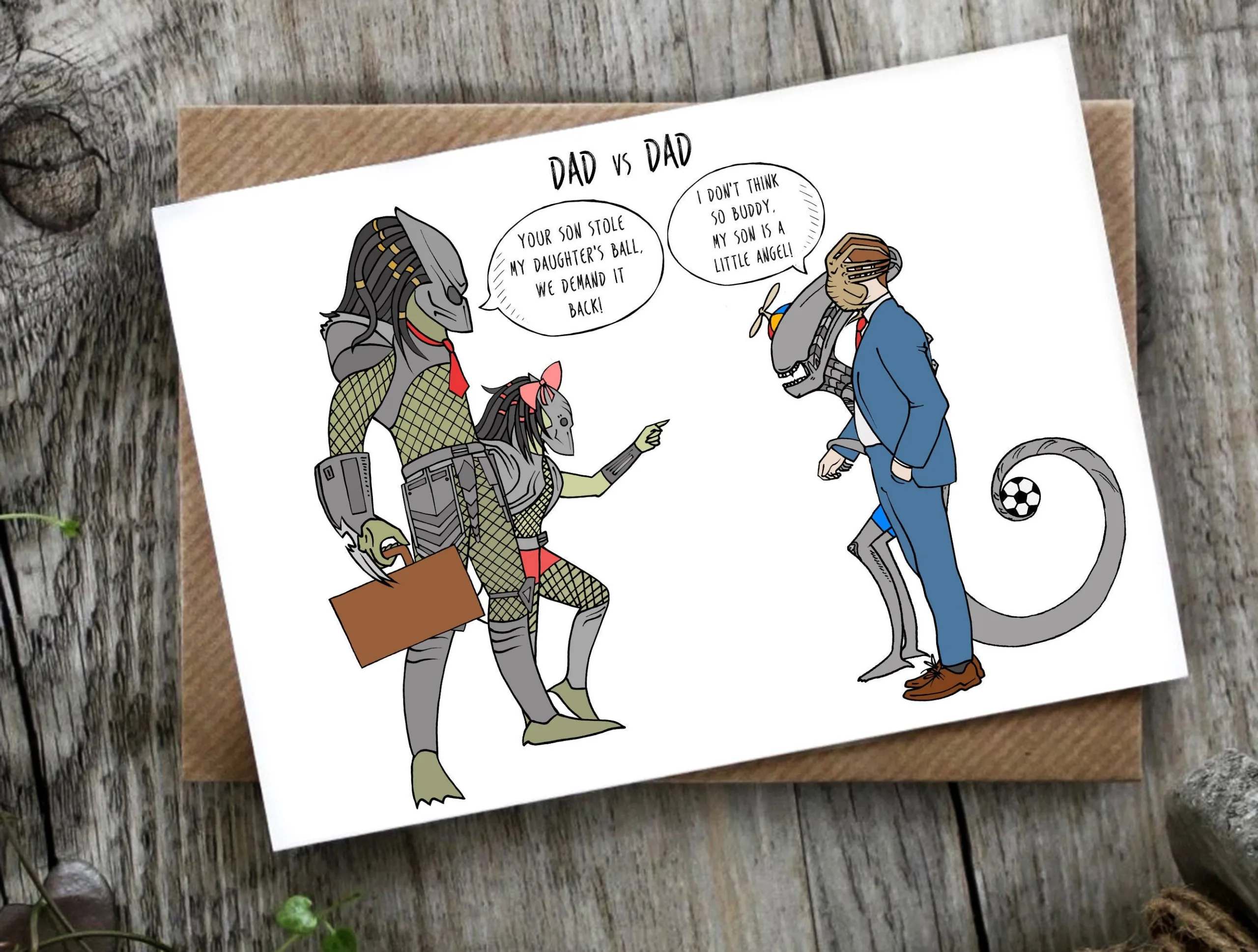 Funny Father's Day card: Spend your own money on the gift