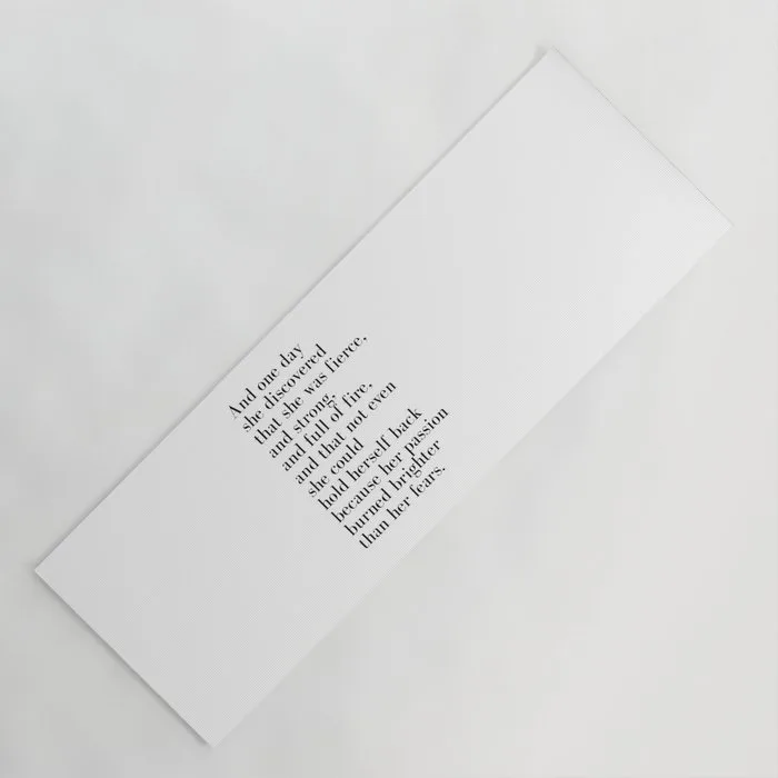 Fresh yoga mats: She discovered she was fierce by Quoteme