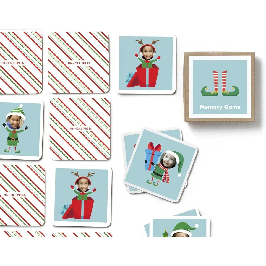 Elf Photo Memory Game personalized by Pinhole Press