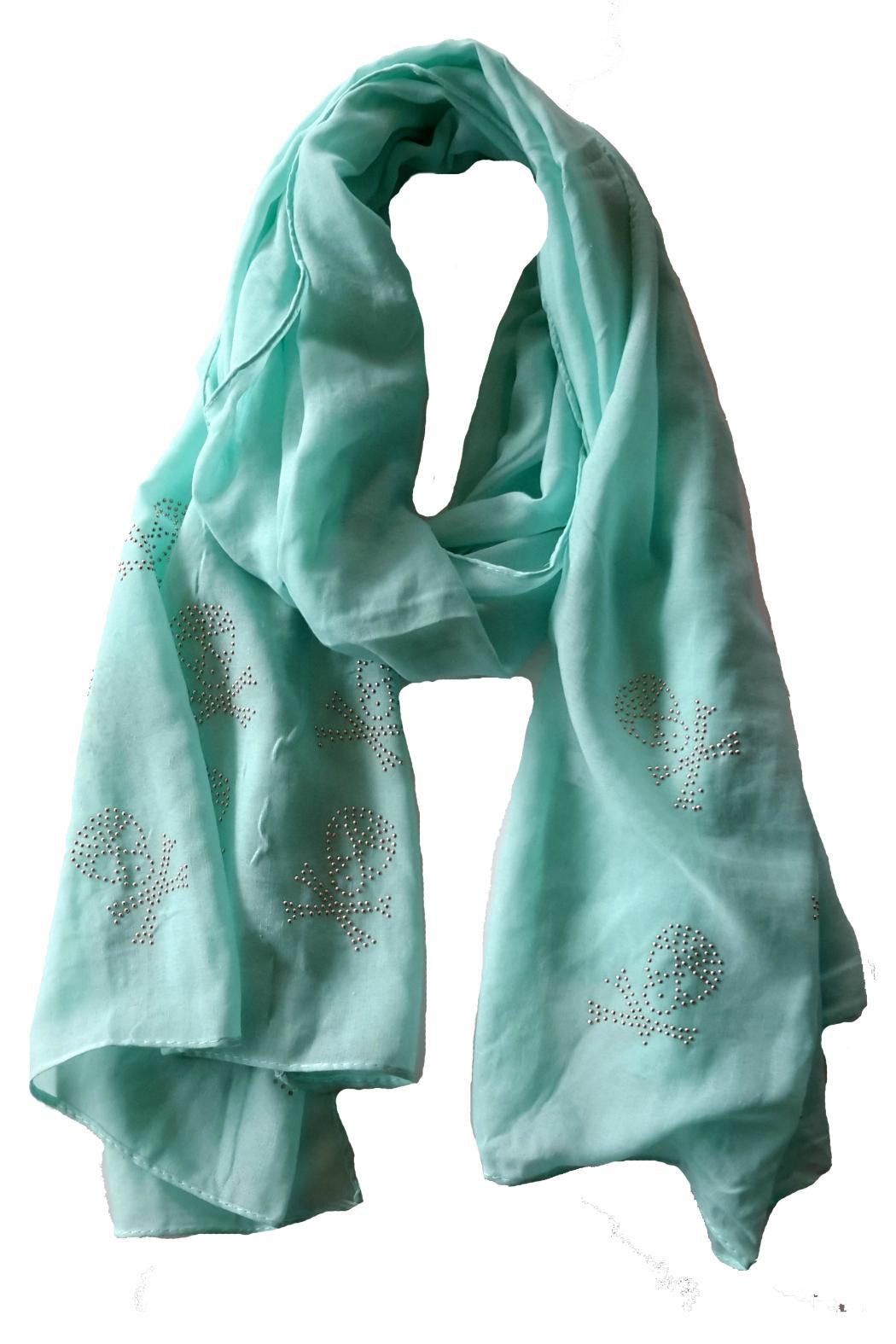 Cool affordable gifts under $15: Beaded skull scarf