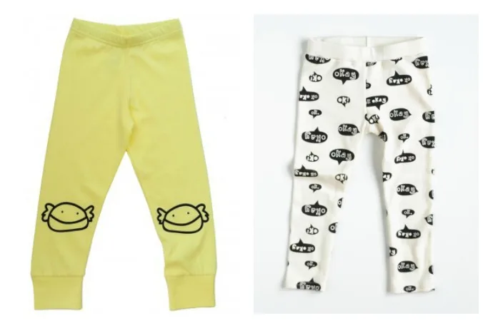 Fun fall fashion trend: Awesome doodle leggings for kids.