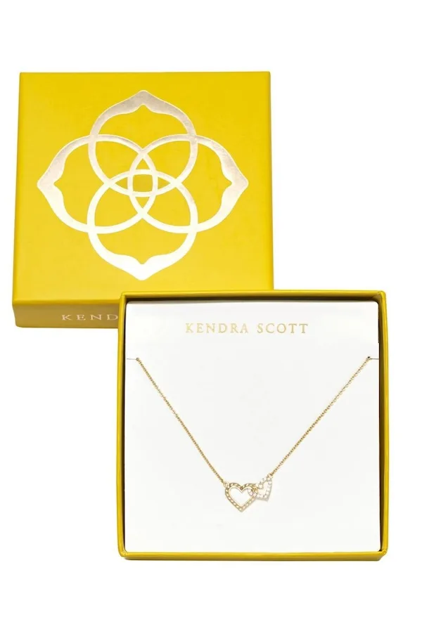 Mother's Day gifts for new moms: Kendra Scott interlocking heart necklace at Target