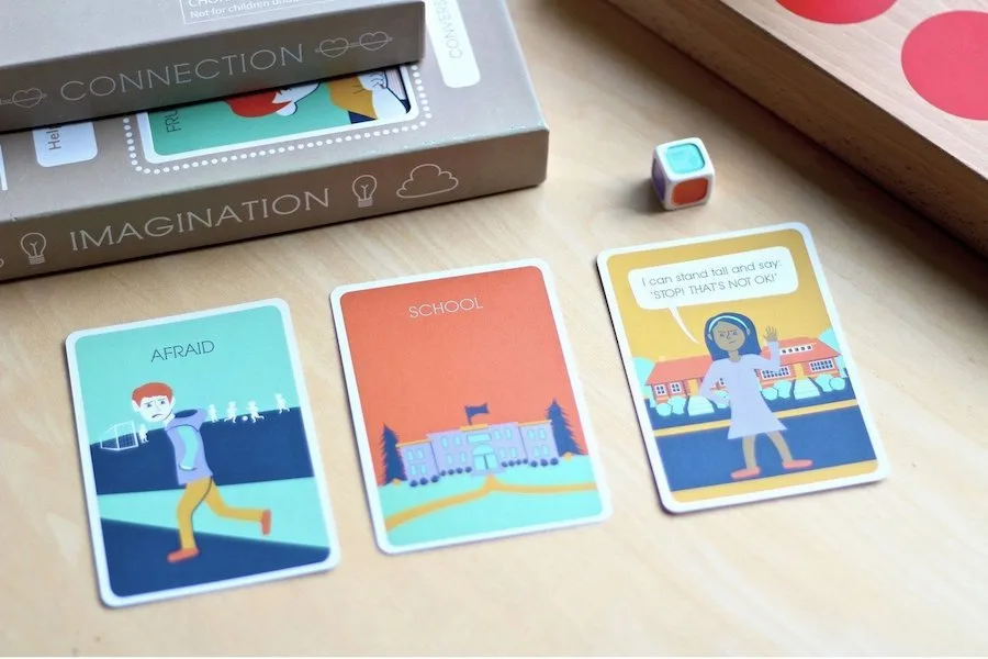A Penny For Your Thoughts conversation card game for kids