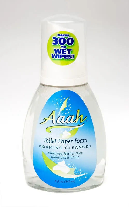 Aaah toilet paper foam: Because you-know-what happens.