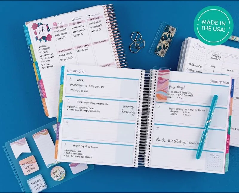 2021 planners: A complete life planner for the person who wants ALL the extras, choose Erin Condren