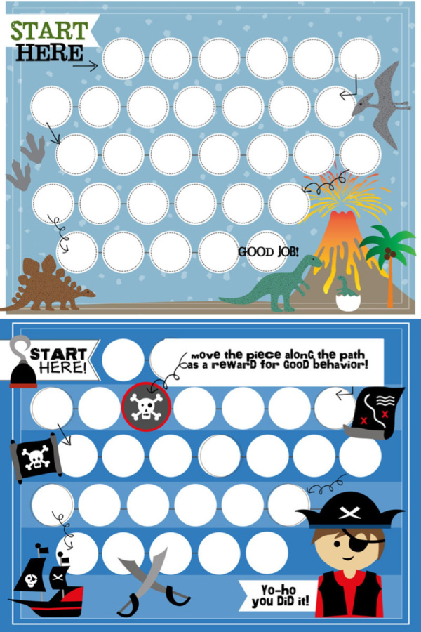 Printable rewards charts and customizable chore charts from Kendra John Designs