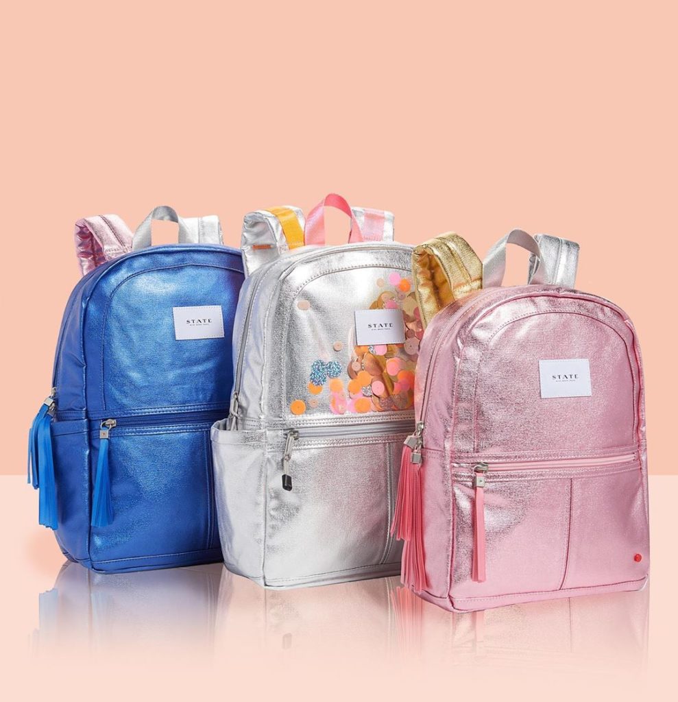 7 styles of metallic backpacks from State Bags | Cool backpacks for grade school | Back to School Guide 2019
