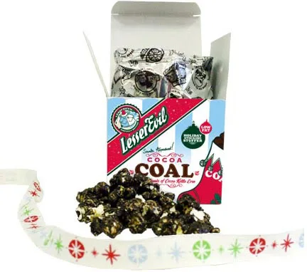 Lesser Evil makes getting coal in your stocking a thing of pure unadulterated awesomeness