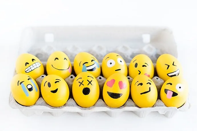Emoji easter eggs craft