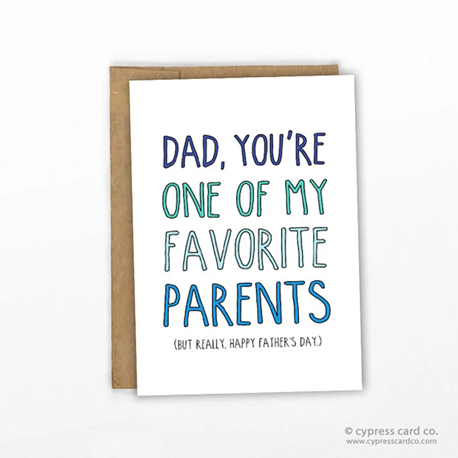 Funny Father’s Day Cards: Sorry I Was Deaf To Your Advice Card from Tense and Urgent