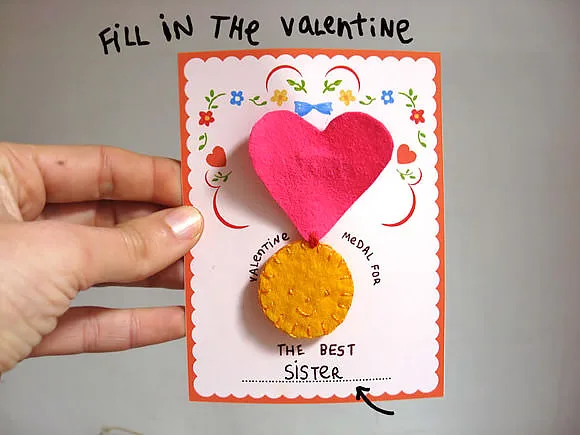 DIY Valentine's Day craft for kids