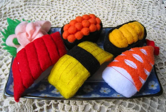 Taste the rainbow of adorable felt play food. But don't really taste it.