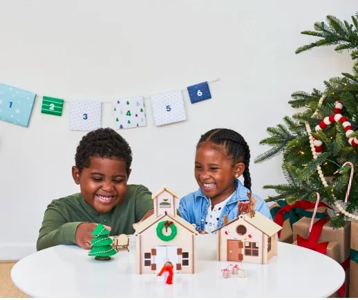 Kiwi Crate's Advent calendar for kids becomes a mini village playset