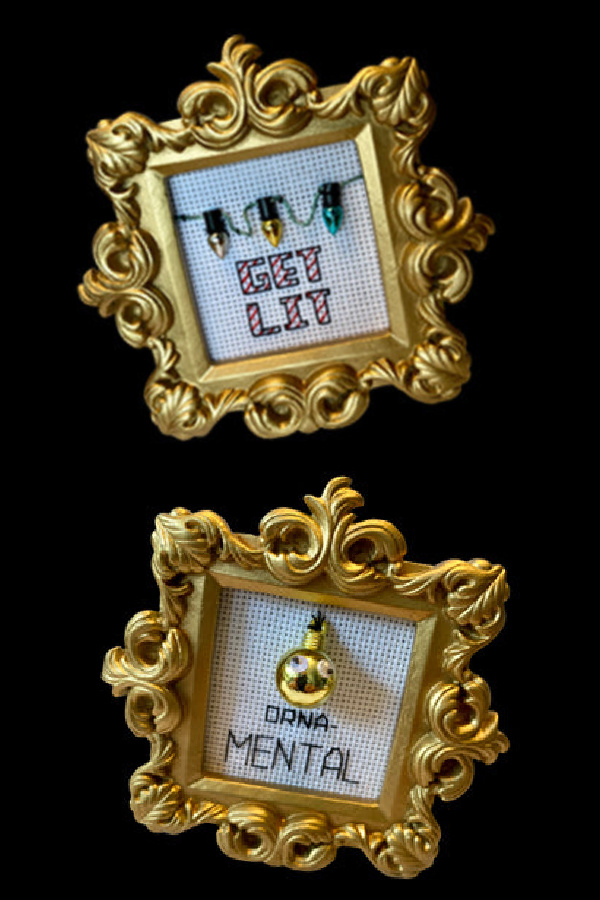 Subversive Cross Stitch: Holiday Mini Matchbook Kits