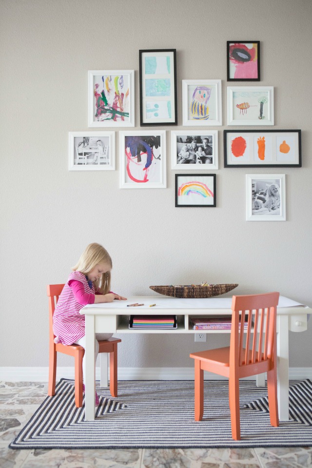 Creative ways to display kids' artwork: Kids' art gallery wall | Design Improvised Creative ways to display kids' artwork: Kids' art gallery wall | Design Improvised