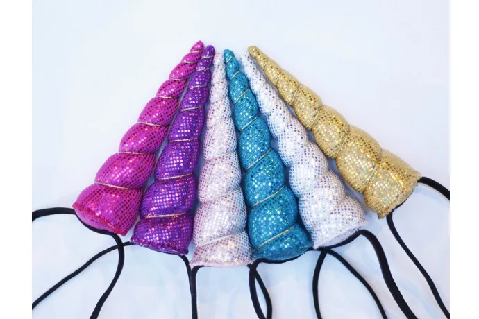 Need a last-minute Halloween costume idea: These handmade unicorn horn headbands are fun!