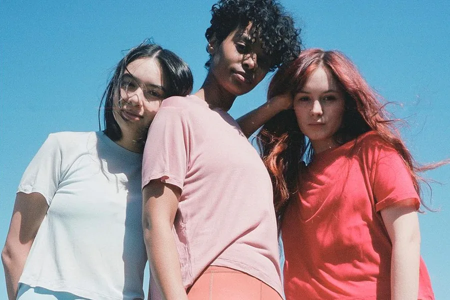 Girlfriend Collective Cupro collection sustainable tees