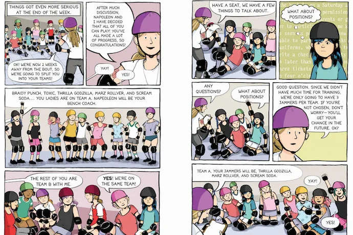 Roller Girl by Victoria Jamieson: Fantastic new middle-grade book about friendships and fearlessness. And our boys love it too!