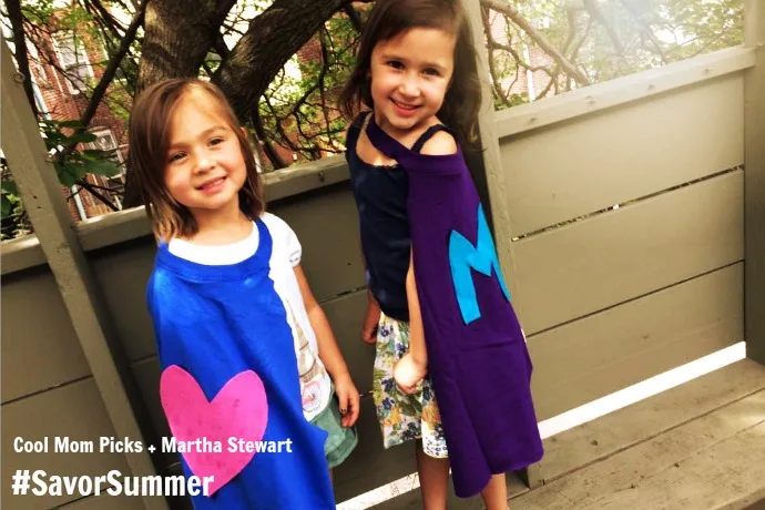 Superhero cape craft coolmompicks.com for Martha Stewart #SavorSummer