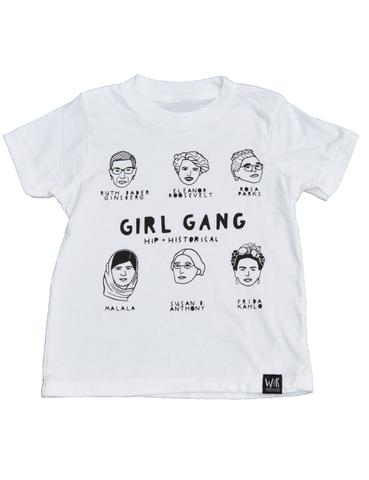 Girl gang tee of historic women from Wee Rascals | mompicksprod.wpengine.com
