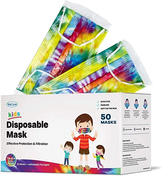 WeCare makes doctor recommended face-masks in kid and adult sizes ink lots of fun colors and prints
