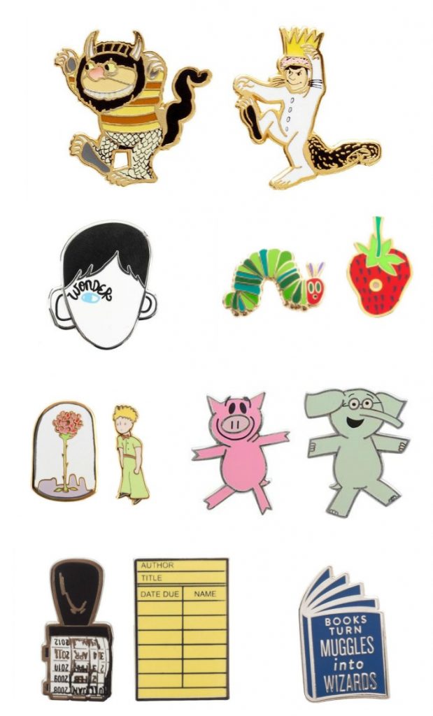 The new literary collection of backpack bling from Out of Print - how many of these books have your kids read?