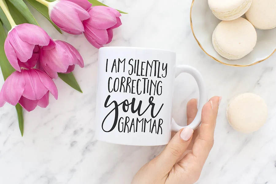 This grammar mug is the perfect teacher appreciation gift!