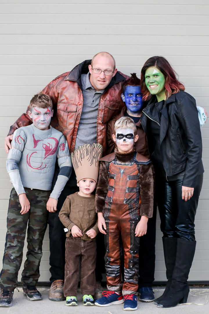 Amazing Guardians of the Galaxy family Halloween costume DIY from Sugaarbee Crafts