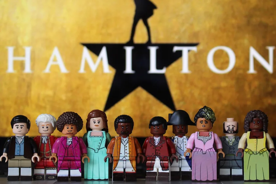 Hamilton: One of 60 Broadway musicals recreated in LEGO minifigs by Broadway Bricks