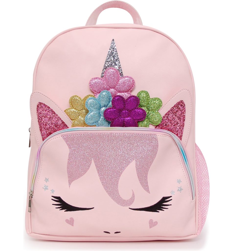 Flower crown unicorn backpack by OMG | Coolest birthday gifts for 7 year olds