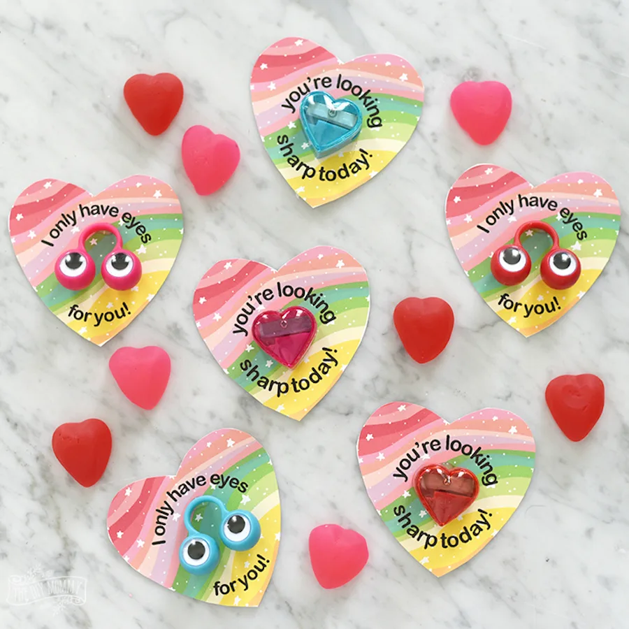 Best free printable Valentines: Looking Sharp at The DIY Mommy
