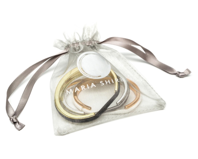 Hair tie bracelets three-pack by Maria Shireen