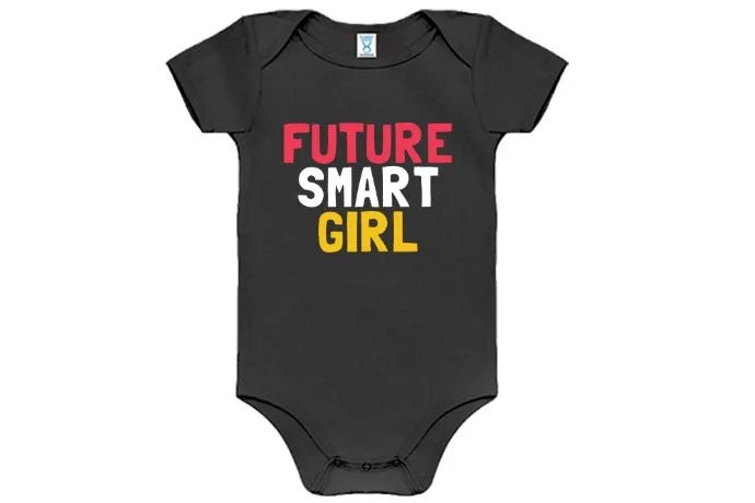Future Smart Girl baby onesie supporting Amy Poehler's Smart Girls.