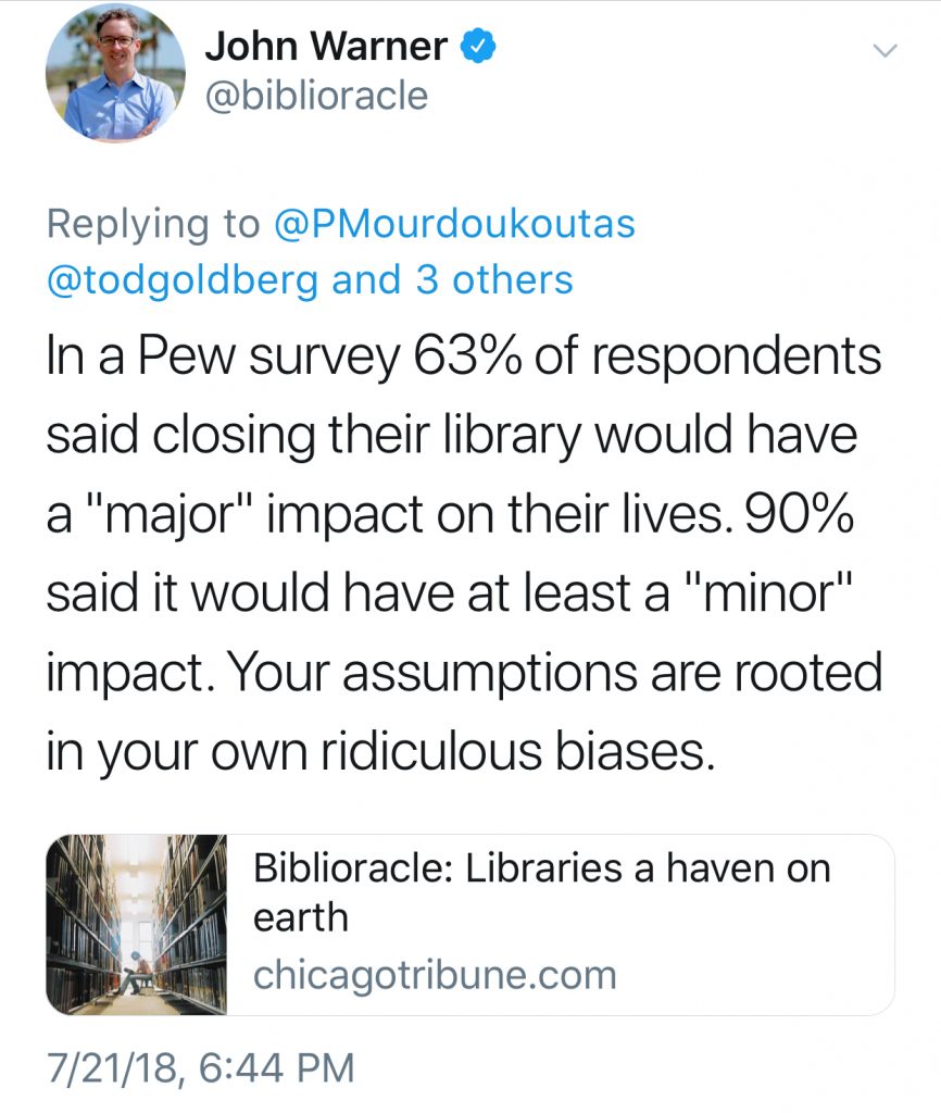 Reasons to support libraries and not convert them all into for-profit bookstores, via biblioracle on Twitter | mompicksprod.wpengine.com