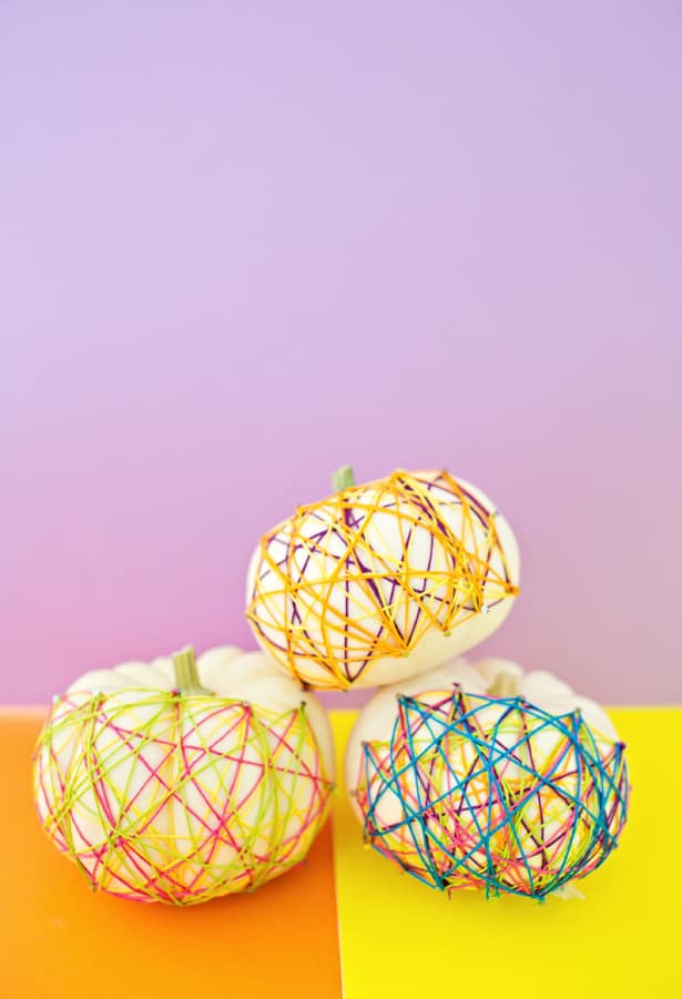 String Art pumpkins: No carving required! Tutorial via Hello Wonderful