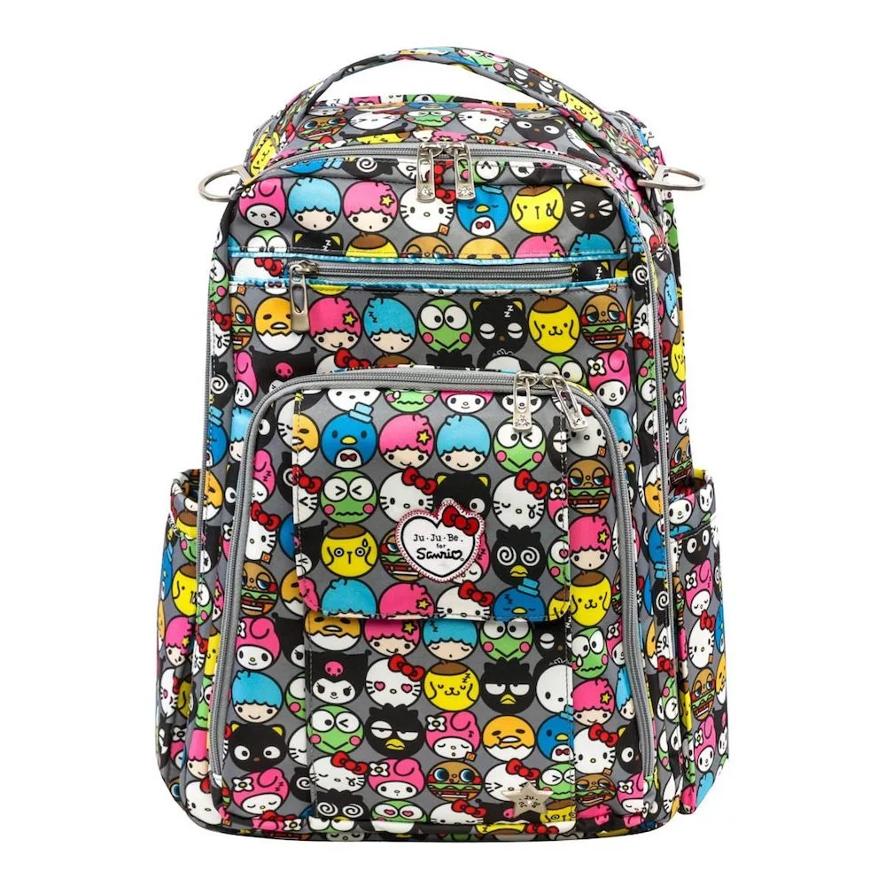 Tokidoki & Sanrio for Ju-Ju-Be: Hello Friends print on the Be Right Back back pack