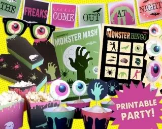 Cool Halloween printables that don't look like bad clip art