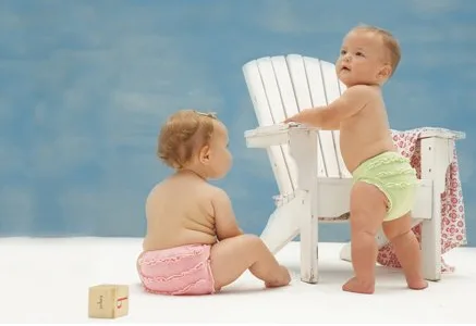 Baby bloomers nearly as cute that little butt they're covering