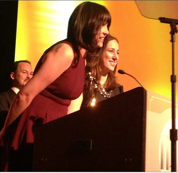 Kristen Chase, Liz Gumbinner of Cool Mom Picks at Iris Awards