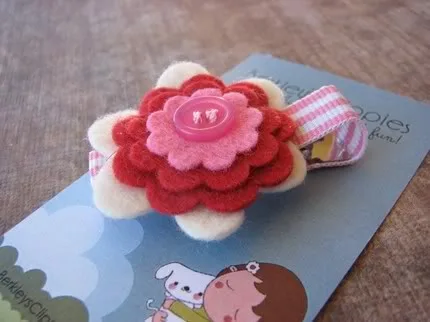 Flower hair clips that don't look swiped from a Carmen Miranda memorabila auction