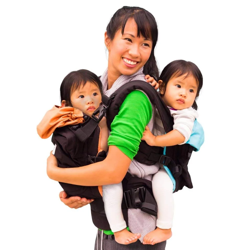 Best gear for twins: The TwinGo baby carrier for, you guessed it, twins!