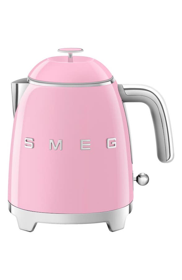 This SMEG electric kettle in pretty pink will help make hot drinks for a hygge household